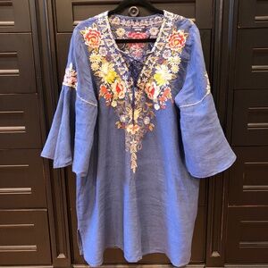 Johnny Was Denim Tunic Dress